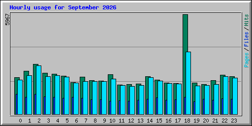 Hourly usage for September 2026