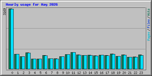 Hourly usage for May 2026